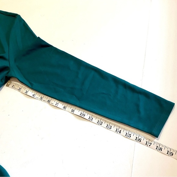 Soft Surroundings Lagia Green Ponte Knit Long Sleeve Maxi Dress Medium Fall - Picture 14 of 14